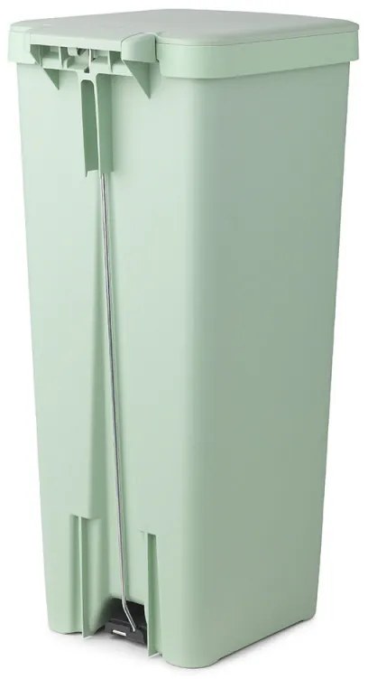 Coș cu pedală Brabantia StepUp 1005558, 40 L, Materiale ecologice, Deschidere mare, Verde deschis