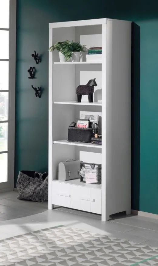 Set Mobilier Cameră Copii ERIK: Birou și Bibliotecă, Alb – Vipack