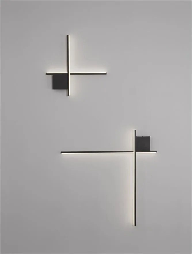 Aplica de perete cu lumina ambientala LED Cross 50cm