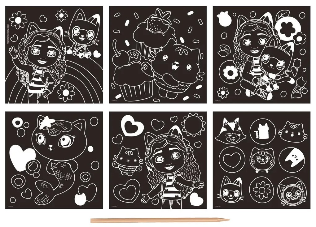 Gabby's Dollhouse Cats Set de răzuit scratch