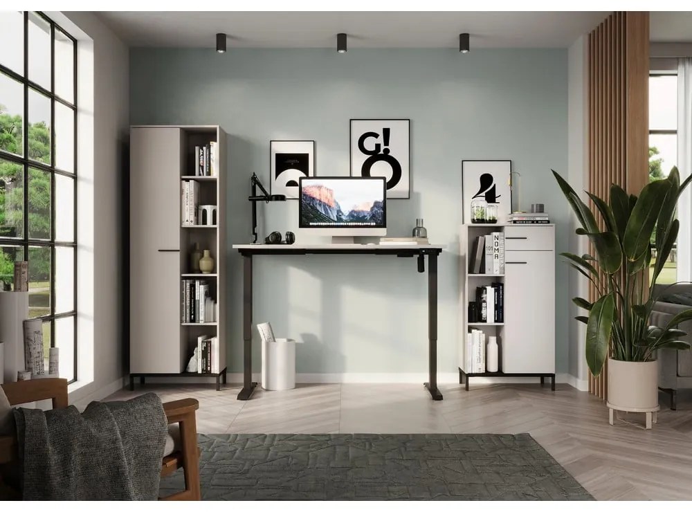 Bibliotecă crem 64x120x34 cm Rovigo – Germania