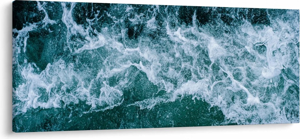 Tablou - Valuri oceanice (120x50 cm)