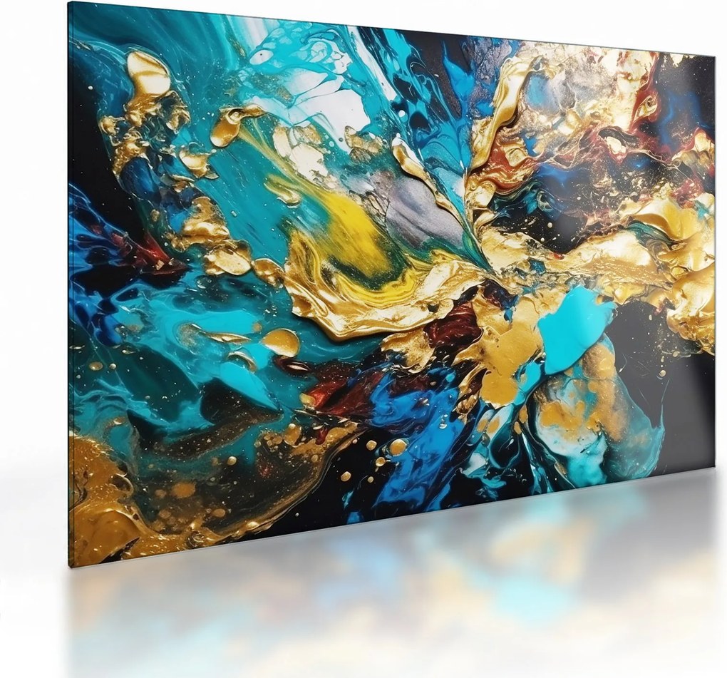 Tablou pe sticlă - Pictură în ulei texturată (70x50 cm)