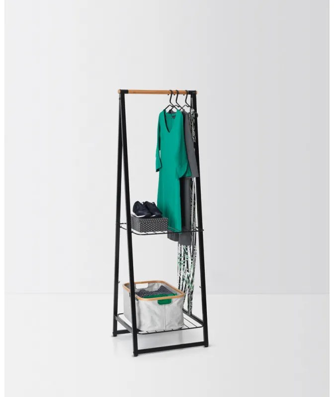 Suport multifunctional pentru haine Brabantia Linn 1000814, Otel, Negru