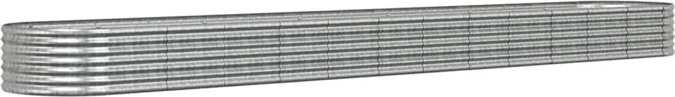 vidaXL Strat înălțat grădină 512x80x36 cm oțel galvanizat
