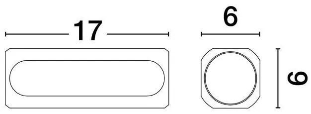 Mini Plafoniera LED design minimalist ELLI