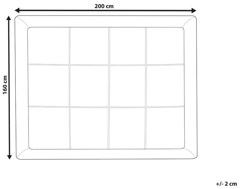Husă pentru saltea 200x160 cm Yenego (alb). 1011145