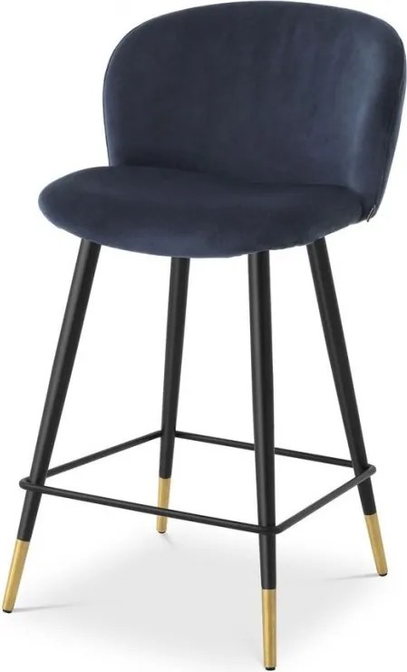 Scaun de bar design elegant LUX Counter Stool Volante, albastru 115739 HZ