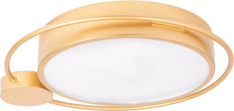 Plafonieră LED Erste Moon 28W 1400lm 3000K Auriu 440x70mm - Corp iluminat modern elegant pentru living sau dormitor cu design circular rafinat.