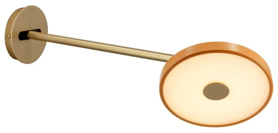 Aplică de perete portocalie LED cu intensitate reglabilă ø 15 cm Asteria Wall Long – UMAGE