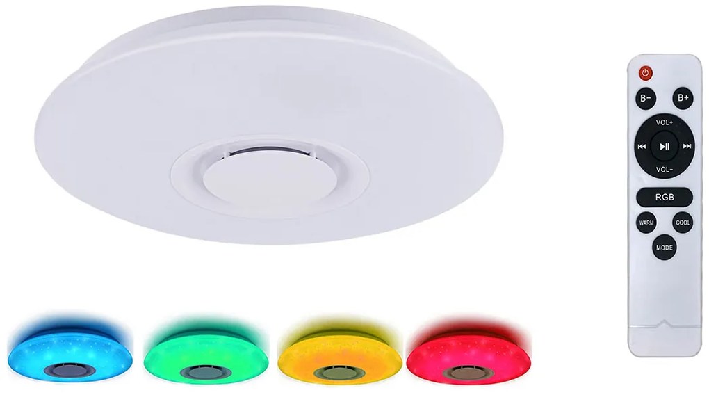 Lampa de tavan cu lumina multicolora