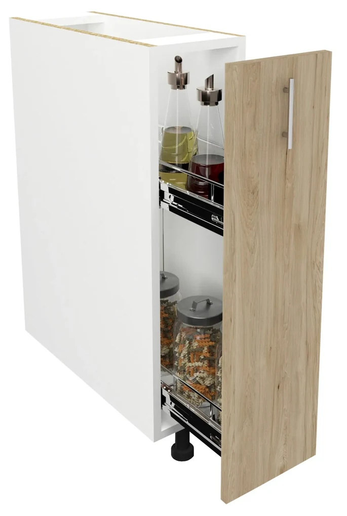 Corp Baza Jolly haaus Karo, Lemn Natural/Alb, 20 x 50 x 80 cm | BIANO