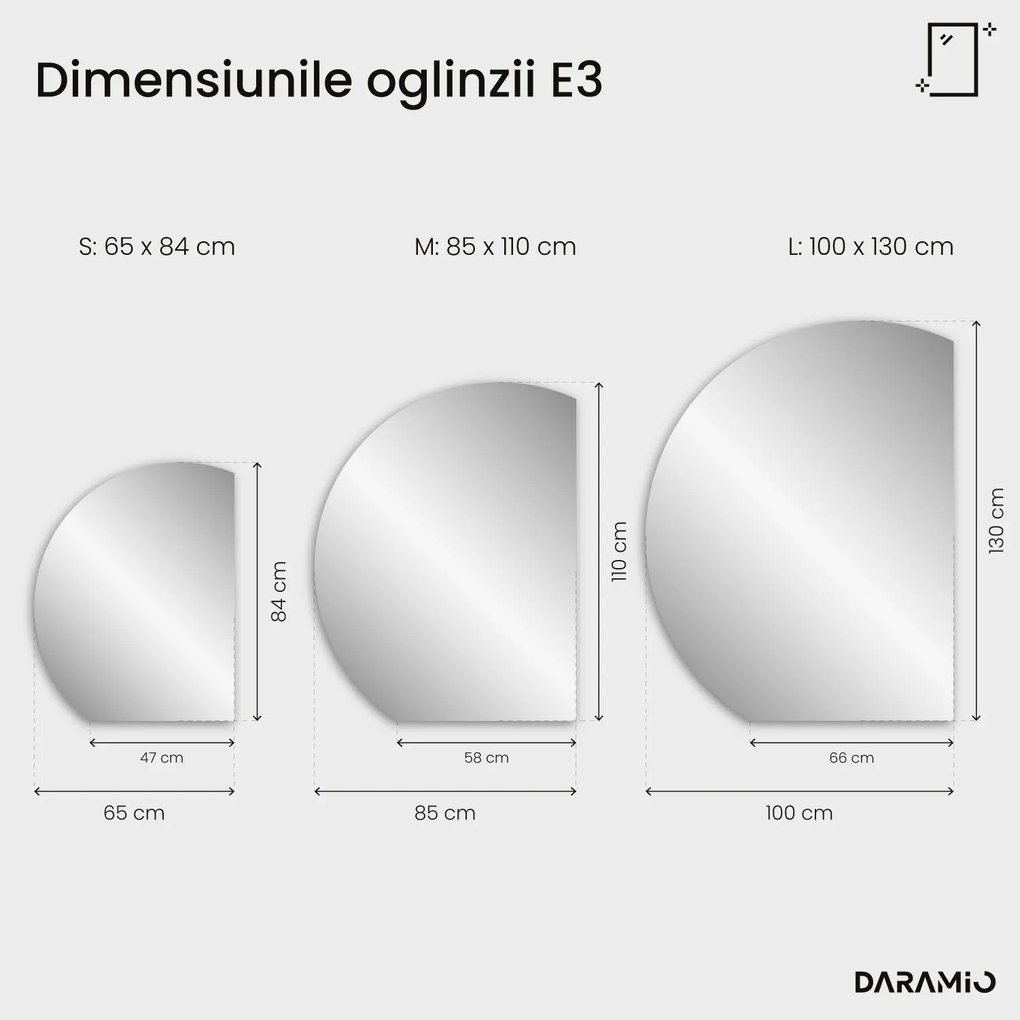 Oglindă rotundă cu iluminare LED E3