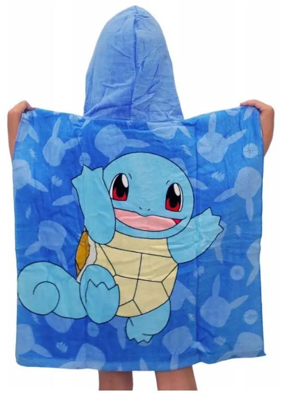Pokémon Blue poncho pentru prosop de plajă 60x120 cm