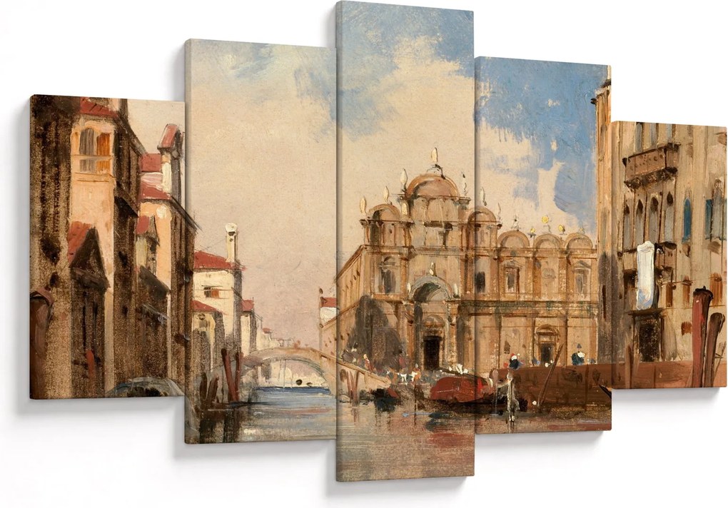 Tablou - Jules-Romain Joyant, The Scuola di San Marco, Venice, reproducere (150x105 cm)