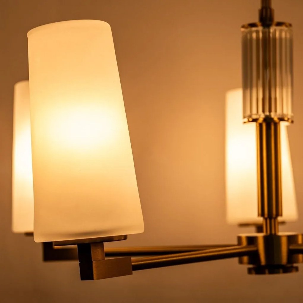 Candelabru elegant cu 5 brate VINCENZA alama periata