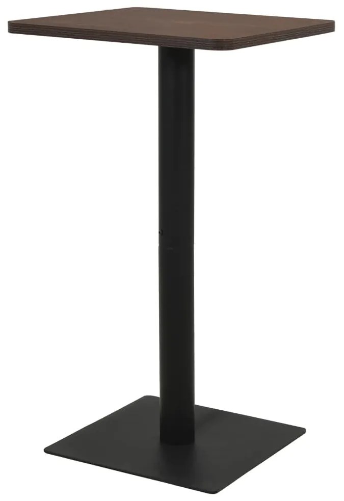 vidaXL Masă de bistro, cenușiu închis, 60 x 60 x 107 cm