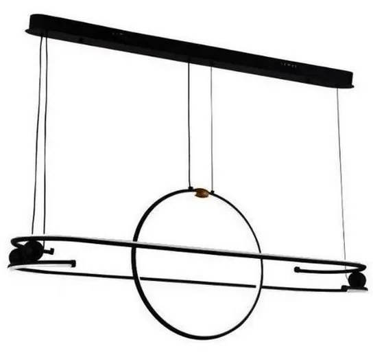 Lustră LED dimabilă pe cablu LED/95W/230V 3000-6500K + telecomandă