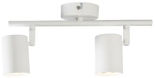 Spot reglabil modern alb cu 2 lumini - Jeana