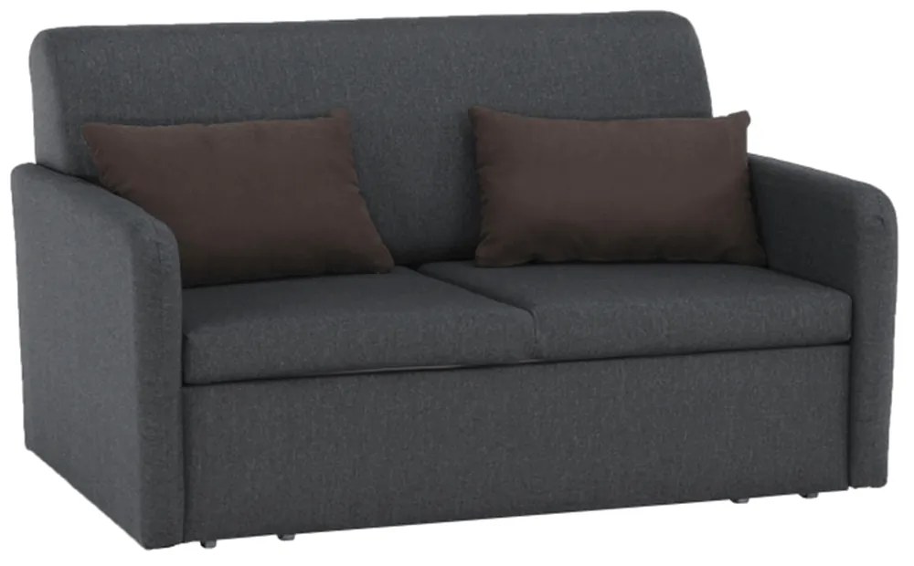 Canapea extensibila LUSITA gri-maro, 139/84/97 cm