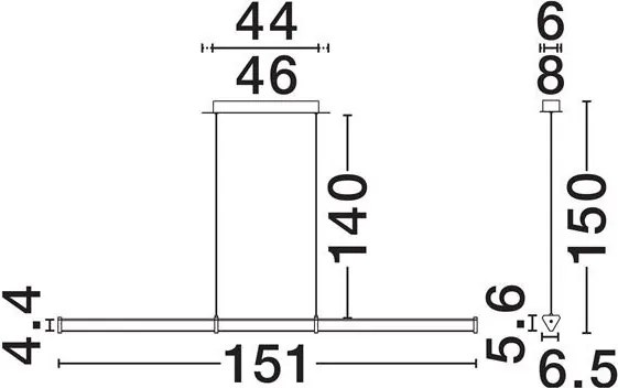 Lustra suspendata LED 2700K PHEME nickel satinat
