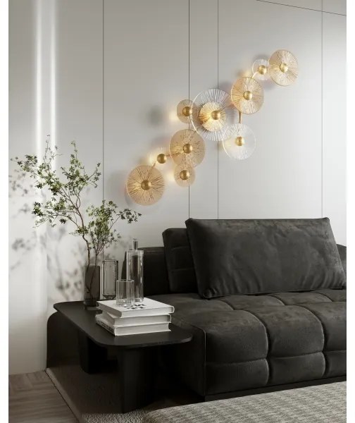 Aplică LED MAXLIGHT W0354 ALLURE 10xLED/4,3W/230V auriu