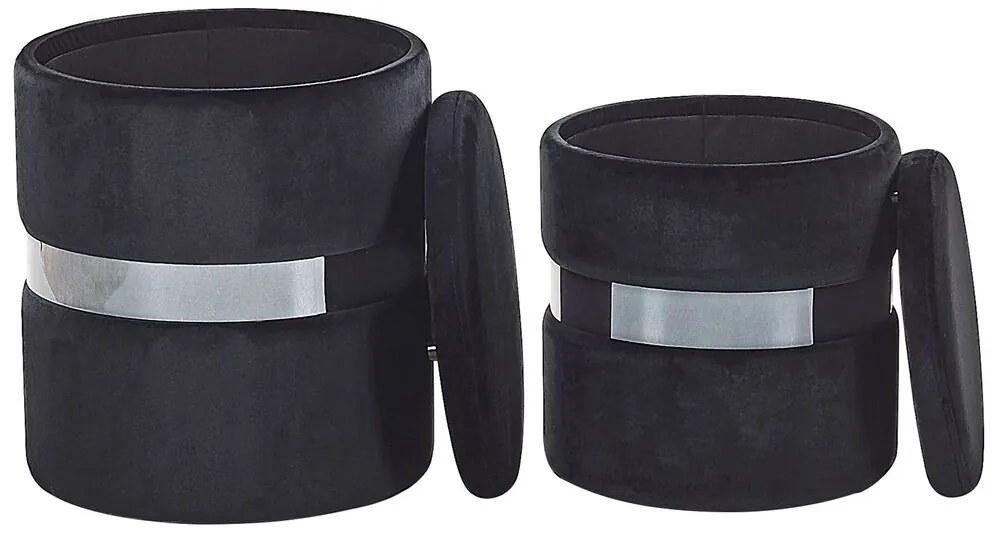 Set 2 buc. taburete DORRA (negru). 1023136