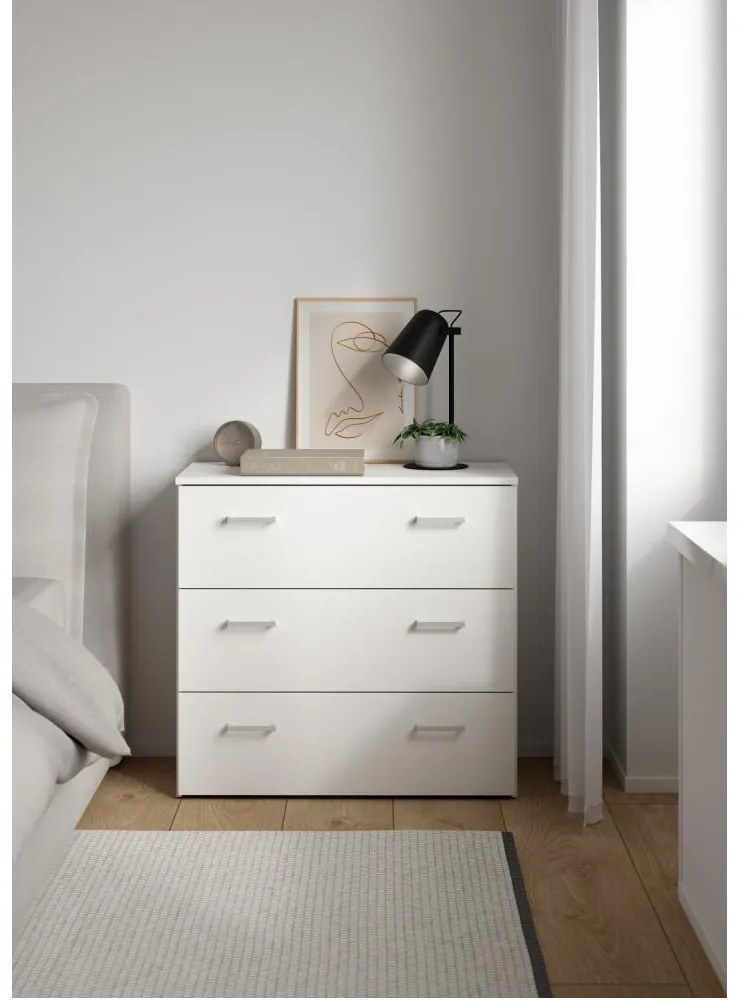 Comodă GARBO 3, albă