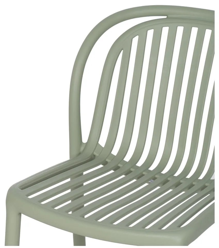 Scaun de dining verde din plastic Alia – Ixia