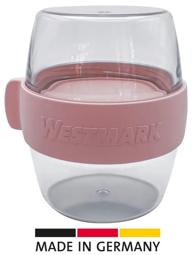 Cutie pentru gustări din două piese Westmark MINI,400 ml , roz