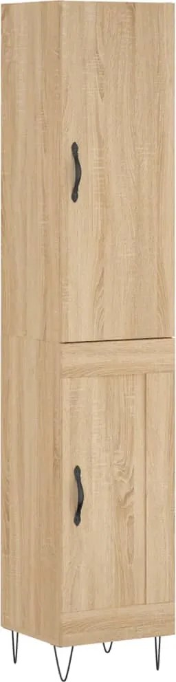 vidaXL Dulap înalt, stejar sonoma, 34,5x34x180 cm, lemn prelucrat