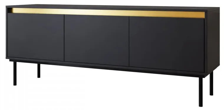 Dulap TV Gelean 3D (Negru + auriu) . 1106217