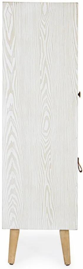 Dulap alb din lemn de brad si MDF, 48x35x121 cm, eloise Bizzotto