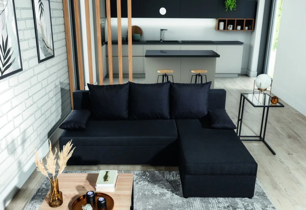 Supermobel Colțar extensibil GINO, 206x90x146, sawana 14