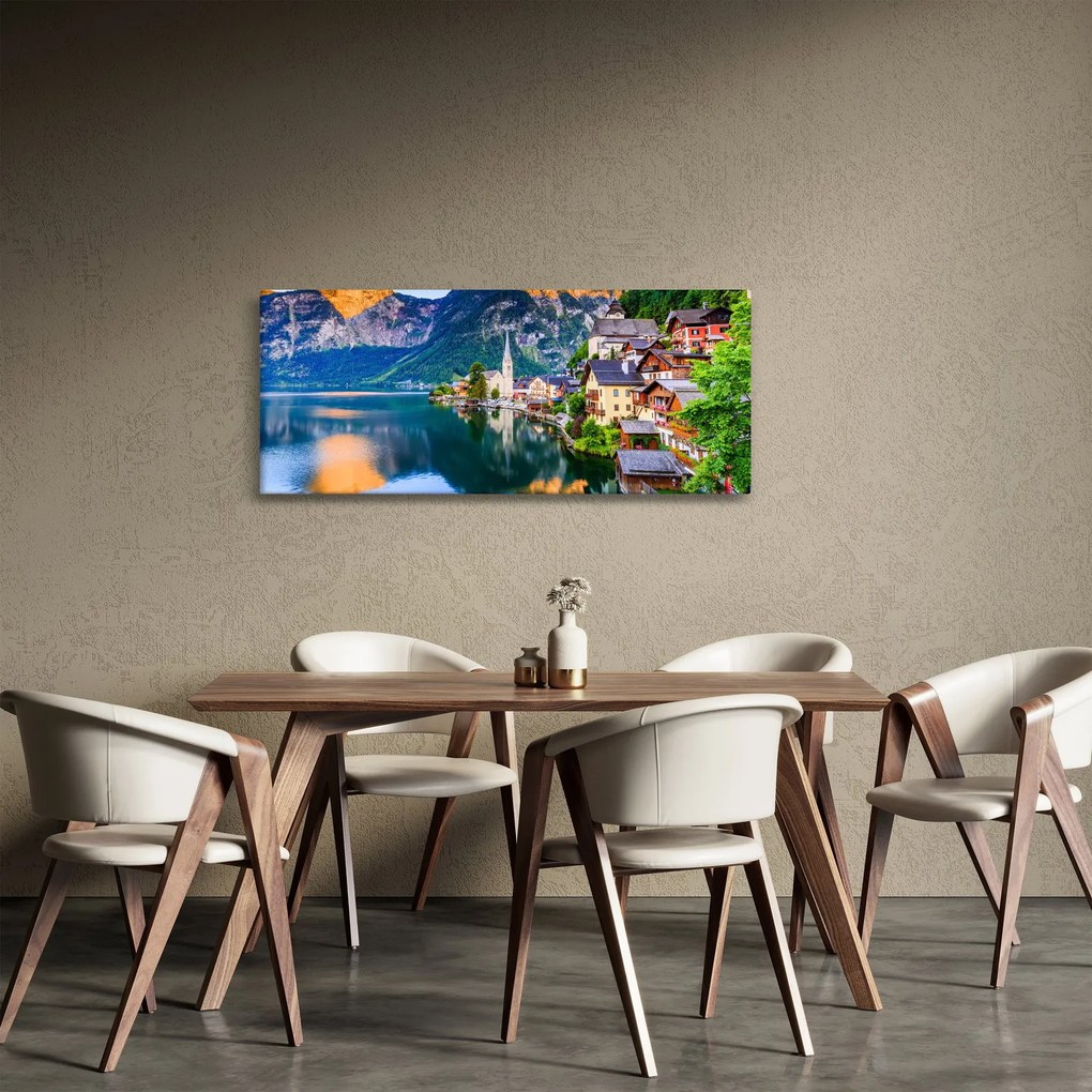 Tablou - Sat alpin (120x50 cm)