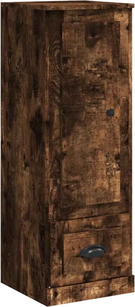 vidaXL Dulap înalt, stejar fumuriu, 36x35,5x103,5 cm, lemn compozit