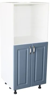 Soldat 60 cu 2 usi cu spatiu cuptor Zebra MDF albastru drept