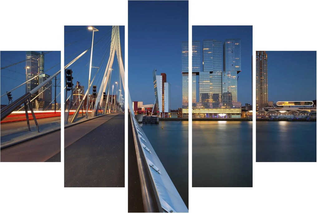 Tablou - Amurg în Rotterdam, Olanda (150x105 cm)