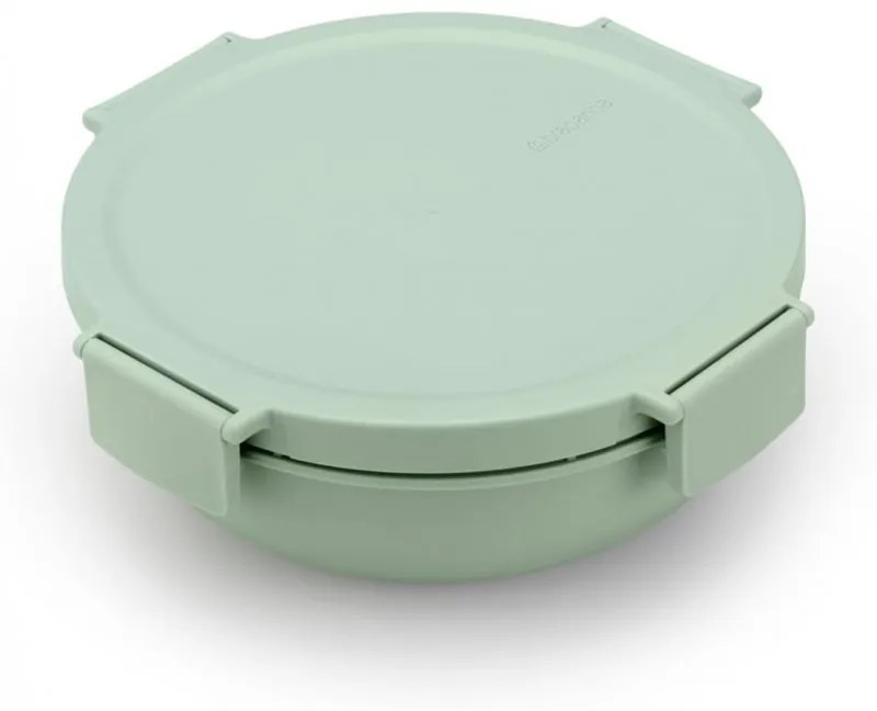 Salatiera Brabantia Make&Take 1006303, 1,3 L, Inchidere etansa, Recipient sos, Fara BPA, Verde deschis
