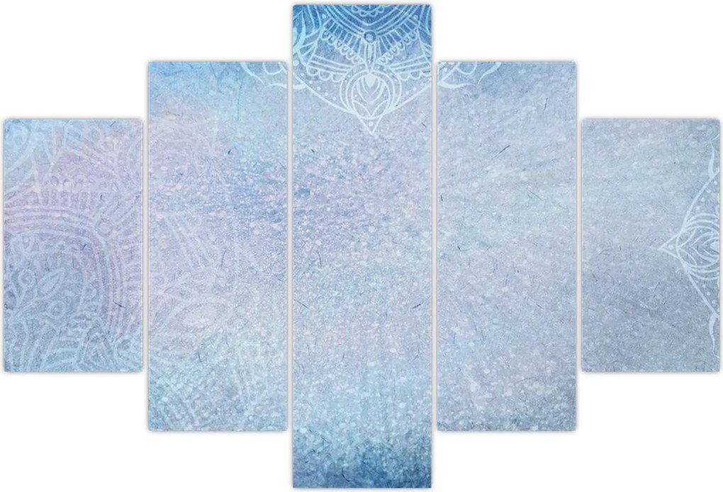 Tablou - Mandala in albastru (150x105 cm)