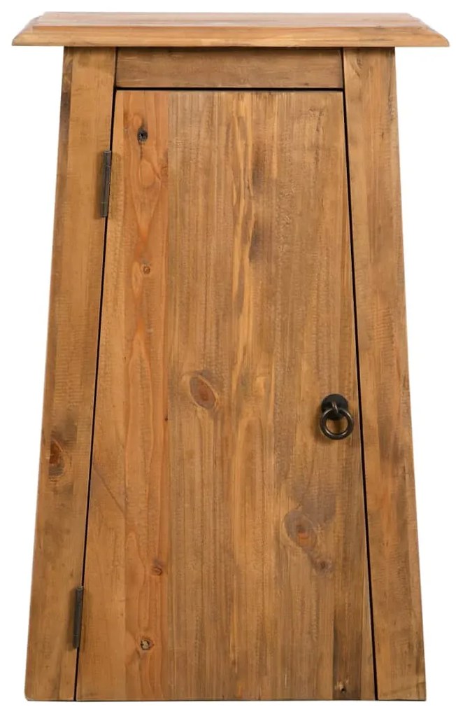 246039 vidaXL Dulap de perete de baie, 42x23x70 cm, lemn masiv pin