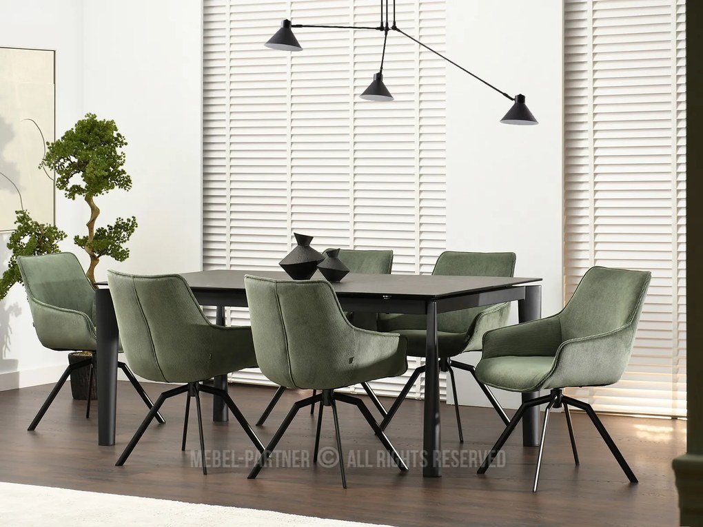 Scaun Liam (verde + negru). Promo -19%. 1111112