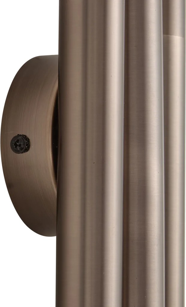Moderne wandlamp donker brons 3-lichts - Pipes
