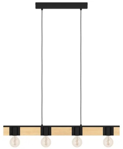 Lustră pe cablu Eglo 43902 BAILRIGG 4xE27/40W/230V