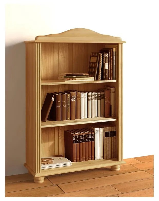 Bibliotecă în culoare naturală din lemn de pin 77x116 cm Ella – Støraa