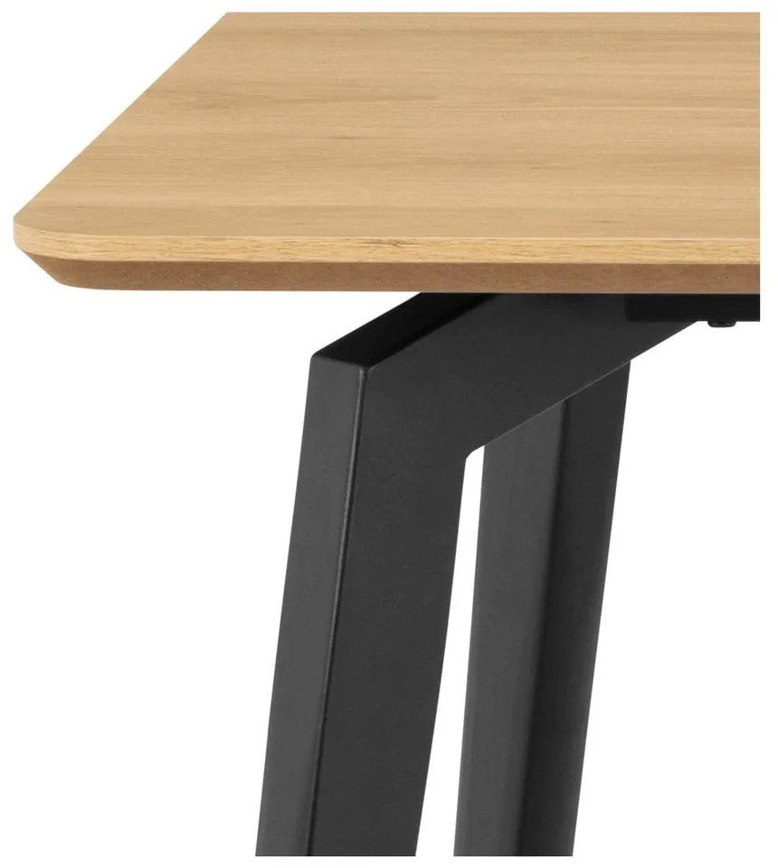 Masă de dining cu blat cu aspect de lemn de stejar 90x160 cm Cadiz – Actona