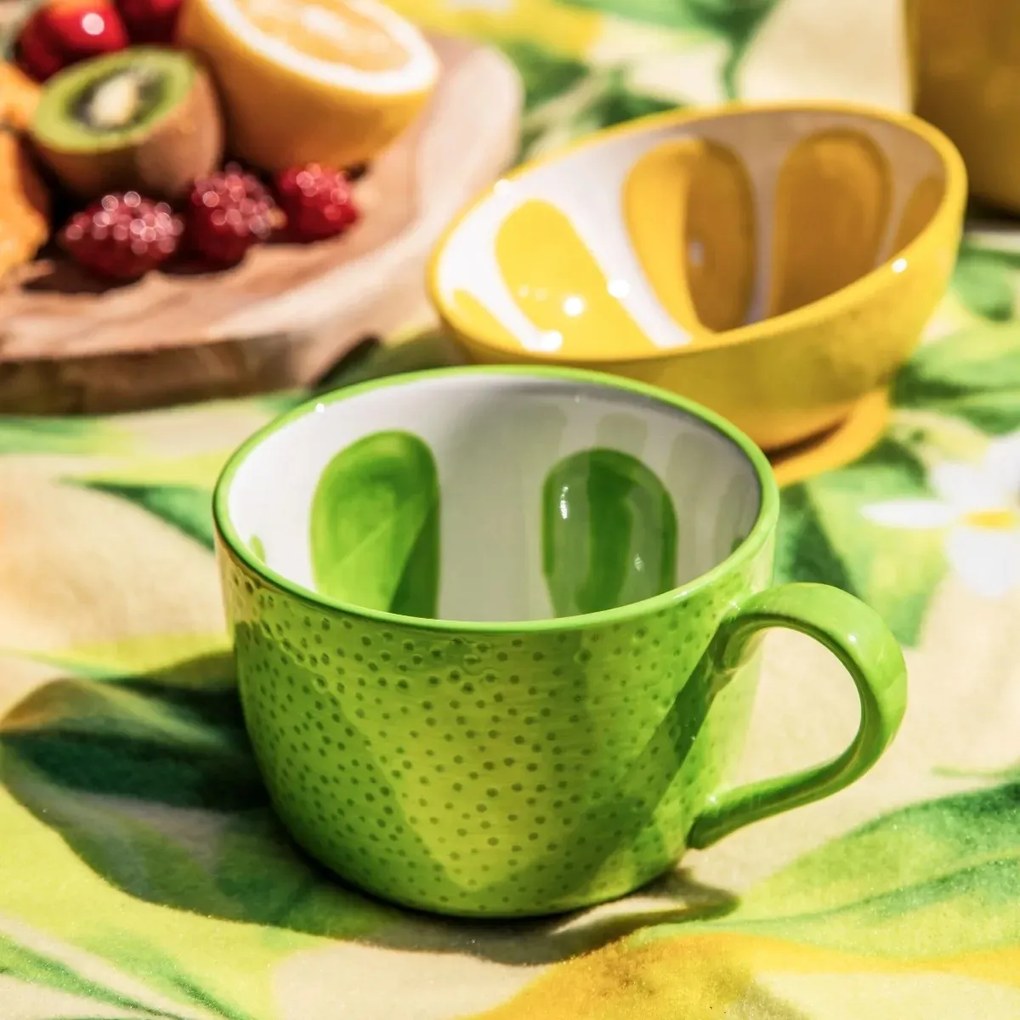 Altom Set de căni jumbo din ceramică Tropicanalime 470 ml, 2 buc.