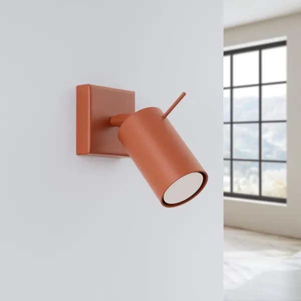 Spot de perete Sollux SL.1506 RING 1xGU10/10W/230V roșu