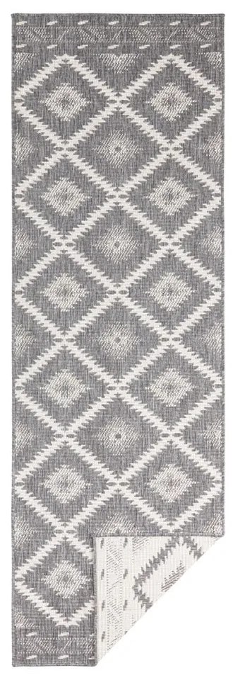 Covor adecvat pentru exterior NORTHRUGS Malibu, 80 x 350 cm, gri-crem