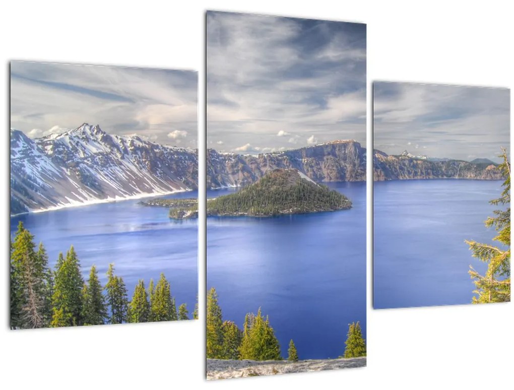 Tablou lacul montan (90x60 cm)